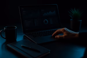small business owner reviewing repetitive admin tasks